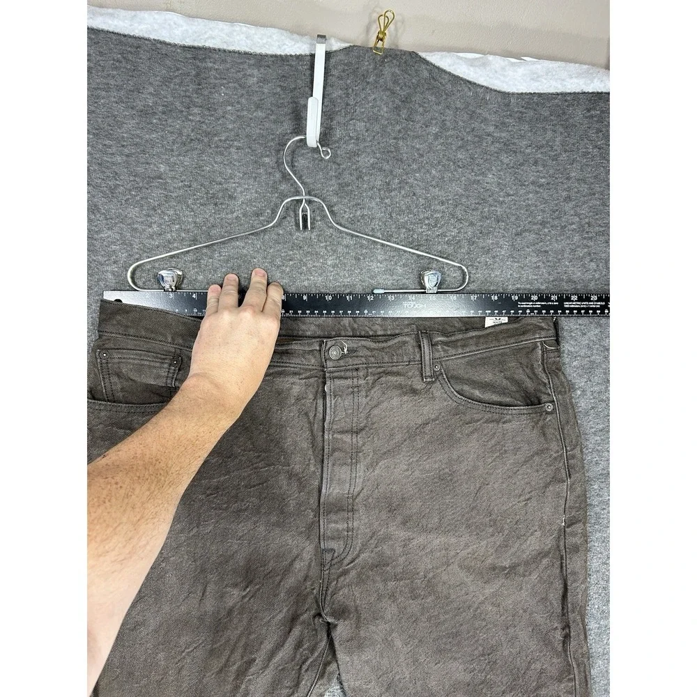 Levis‎ 501xx Jeans Mens 44x32 (fits 42x30) Dark Brown White Oak Cone Denim